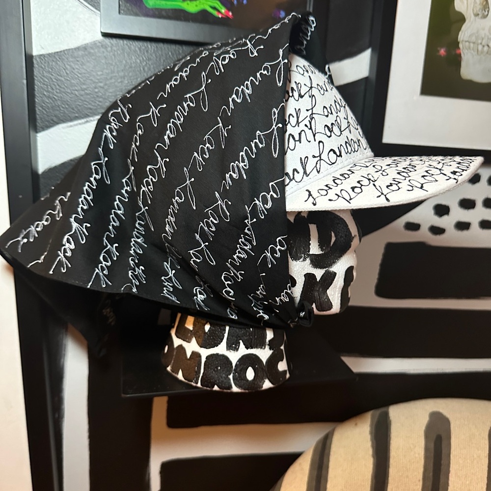 LONDON ROCK HAND PAINTED DAD HAT & BANDANA BUNDLE